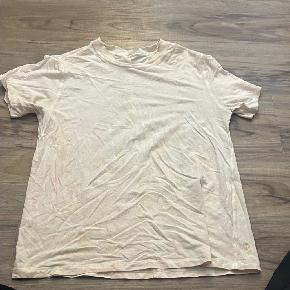 Women’s light yellow and pink T-Shirt